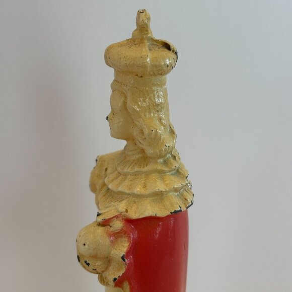 D C Overbagh Infant Of Prague Figurine Statue Catholic Statue Cast Metal 5" Vtg - Picture 4 of 16